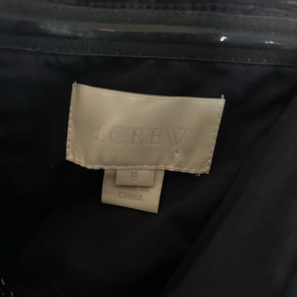 J Crew 100% silk chiffon strapless dress. Navy Blue - Picture 5 of 7